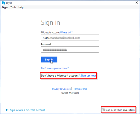 How to link skype account to microsoft id